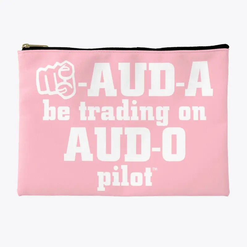 Accessory pouch white letters